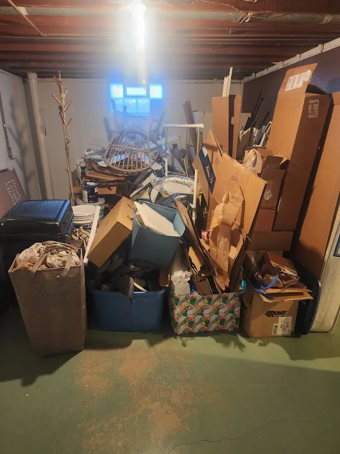 Roll-off dumpster container at job site for Construction Dumpster Rental in Fair Lawn